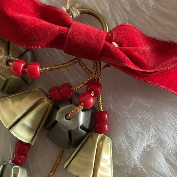 Vintage Door Bell Hanging Christmas Decor soup Can Lid Old Christmas Bells - Picture 6 of 7